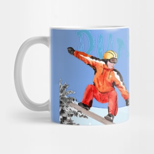 Skiing and snowboarding in Dundret Mug